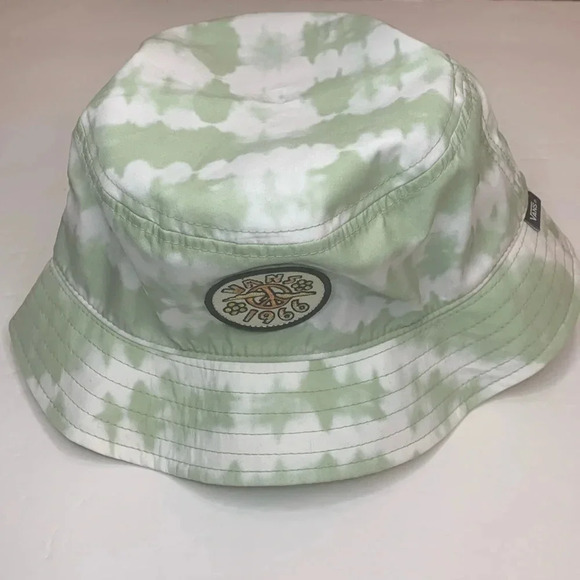 Vans Peace of Mind Embroidered Patch Bucket Hat Green L/XL NWT - Picture 1 of 8